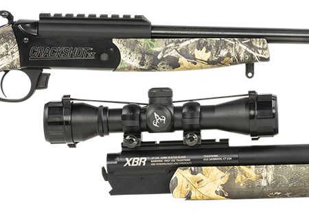 Traditions CRX62200621 Crackshot XBR Package 22 Cal/27 Long Cal 16.50"-20" Blued Barrel, Realtree Edge Stock Includes Two Barrels, 4x32 Scope, Three Firebolt Arrows