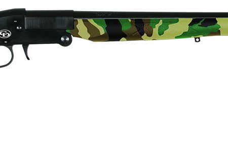 Charles Daly 930335 101  Full Size 20 Gauge Break Open 3" 1rd 26" Blued Steel Barrel & Receiver, Fixed Woodland Camo Synthetic Stock