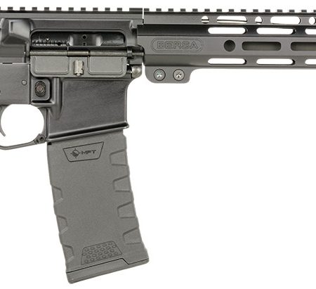 Bersa BAR15RMFT BAR15  5.56x45mm NATO 30+1 16" Barrel, A2 Flash Hider, Hard Coat Anodized Receiver, MFT 6 Position Minimalist Stock, 15" M-LOK Handguard, Manual Safety, Optics Ready