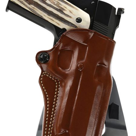 Galco SM2212R Speed Master 2.0 OWB Tan Leather Paddle Fits 1911 Fits 5" Barrel Right Hand