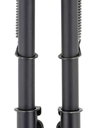 Harris Bipods S-25CP Swivel 25C Picatinny, 13.50-27", Black Steel/Aluminum, Rubber Feet