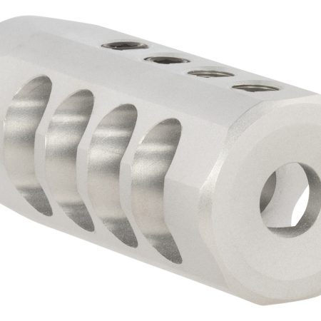 Christensen Arms 8100002300 Side-Baffle  Natural Titanium, 1/2"-28 tpi Threads, 223 Cal (.920" D Bull barrel)