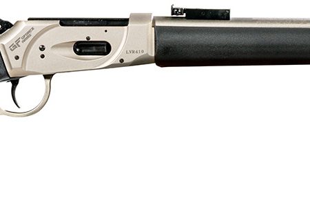 Gforce Arms GFLVR20SS Saddlehorn  Full Size 410 Gauge Lever 2.50" 7+1 20" Stainless Steel Barrel, Stainless Aluminum Receiver, Fixed Black Synthetic Stock, Right Hand