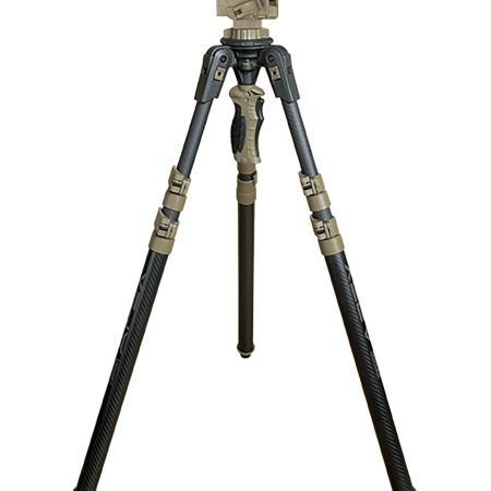 Primos 65900 Trigger Stick Apex Tripod made of Aluminum with Carbon Fiber/Flat Dark Earth Accent Finish, 28"-62" Vertical Adjustment & Rubber Feet