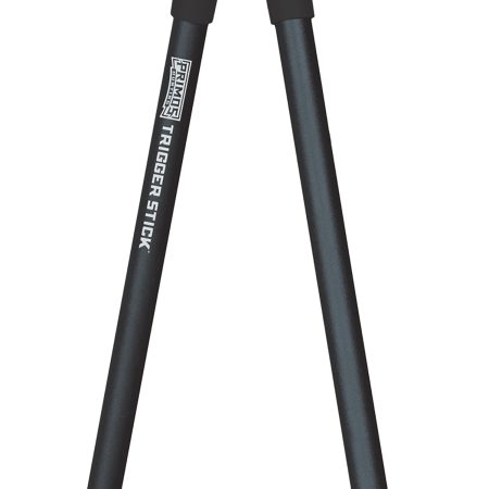 Primos 65826 Trigger Stick  Bipod made of Steel with Black & Gray Finish, QD Swivel Stud Attachment Type & Medium Height (Clam Package)