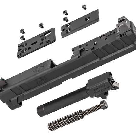 Springfield Armory XD4902 XD OSP  9mm Luger 4" Barrel, Black Steel Slide for Springfield XD with Optics Cut, Suppressor Height Night Sights, Includes Cover Plates