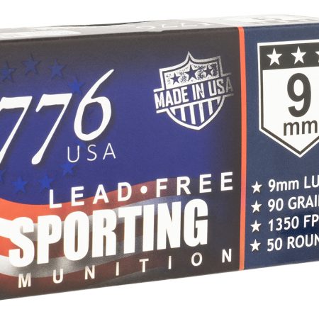 1776 USA 1776009090 Lead Free Sporting 9mm Luger 90gr Lead Free Ball 50 Per Box/20 Case