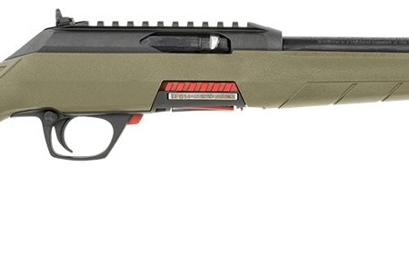 Winchester Repeating Arms 521140102 Wildcat  22 LR 10+1 18", Matte Black Barrel/Rec, Skeletonized OD Green Stock, Ghost Ring Sight, Suppressor Ready