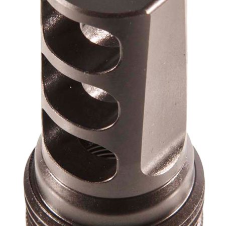 SilencerCo AC591 ASR Muzzle Brake Black Steel with 5/8"-24 tpi Threads for 30 Cal