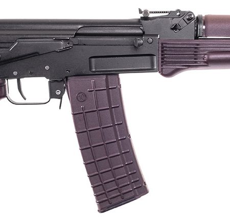 Arsenal SAM567PM SAM5  5.56x45mm NATO 30+1 16.30" Matte Black Steel Threaded Barrel, Matte Black Scope Rail Steel Receiver, Polymer Handguard, Fixed Plum Synthetic Stock & Polymer Grip