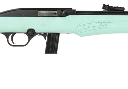 Rossi RS22L1811TL RS22  Full Size 22 LR 10+1 18" Matte Black Steel Barrel, Matte Black Grooved Aluminum Receiver, Teal Synthetic Fixed Stock