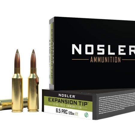 Nosler 40688 E-Tip  6.5PRC 120gr Spitzer E Tip Lead Free 20 Per Box/10 Case