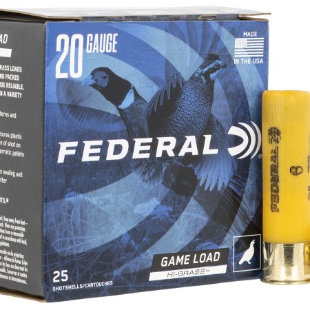 Federal H2586 Game-Shok High Brass 20Gauge 3" 1 1/4oz 6Shot 25 Per Box/10 Case
