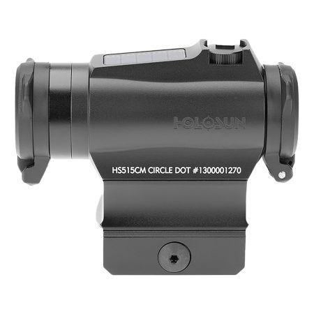Holosun HS515CM 515  Black Anodized 1 x 20 mm 2 MOA Red Dot/65 MOA Circle Multi Reticle