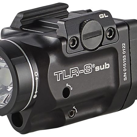 Streamlight 69411 TLR-8 Sub Gun Light with Red Laser  Black Anodized 500 Lumens White LED Glock 43X