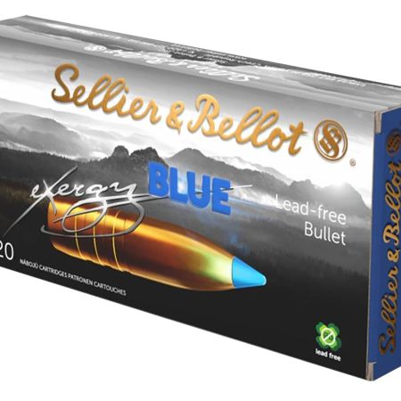 Sellier & Bellot SB65XA eXergy  6.5Creedmoor 120gr TAC EX Blue 20 Per Box/12 Case