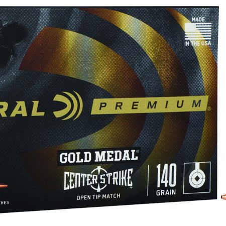 Federal GM65CRDOTM1 Gold Medal Centerfire Rifle 6.5Creedmoor 140gr Open Tip Match 20 Per Box/10 Case