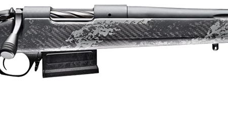 Bergara Rifles B14S752 B-14 Crest 6.5 Creedmoor 3+1 20" Fluted/Threaded, Sniper Gray Cerakote Barrel/Rec, Monte Carlo Carbon Fiber Stock with Black & Gray Splatter, Omni Muzzle Brake