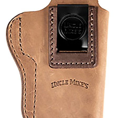 Uncle Mikes-leather(1791) UMIWB5BRWA Inside the Waistband  IWB Size 05 Brown Leather Belt Clip Fits Sig P320 Right Hand