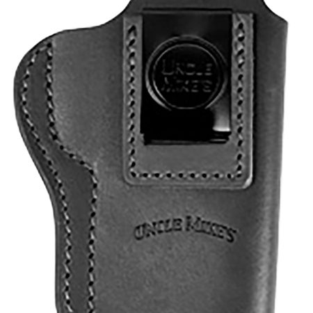 Uncle Mikes-leather(1791) UMIWB5MBLA Inside the Waistband  IWB Size 05 Matte Black Leather Belt Clip Fits Sig P320 Right Hand
