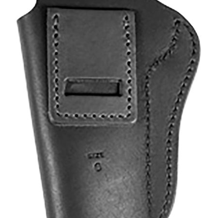 Uncle Mikes-leather(1791) UMIWB6MBLA Inside the Waistband  IWB Size 06 Matte Black Leather Belt Clip Fits 1911 5" Right Hand