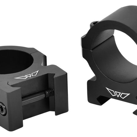 Warne V601M Horizontal Rings Vapor Matte Black 1" Medium 0 MOA