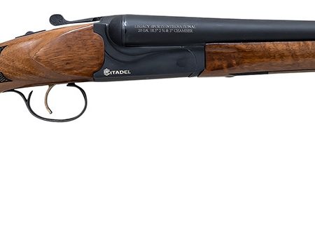 Citadel CITSBS1218 Coach  Compact Frame 12 Gauge Break Open 3" 2rd 18.50" Blued Barrel & Receiver, Walnut Fixed Stock, Ambidextrous