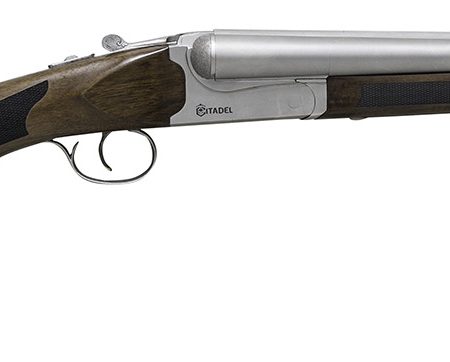 Citadel CITSBS1218NKL Coach  12 Gauge 3" 2rd 18.50" Nickel Barrel/Rec, Fixed Walnut Stock