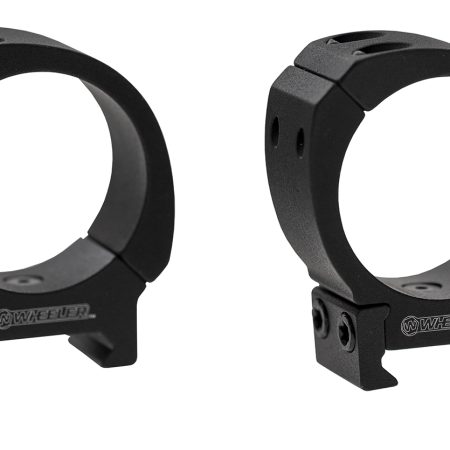 Wheeler 1133751 Sporter Scope Rings  Black 30mm Medium
