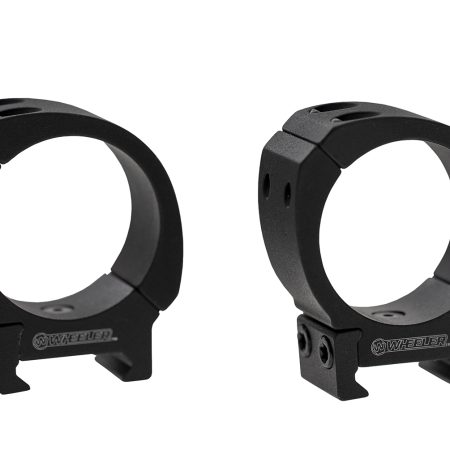 Wheeler 1133748 Sporter Scope Rings  Black 1" Medium