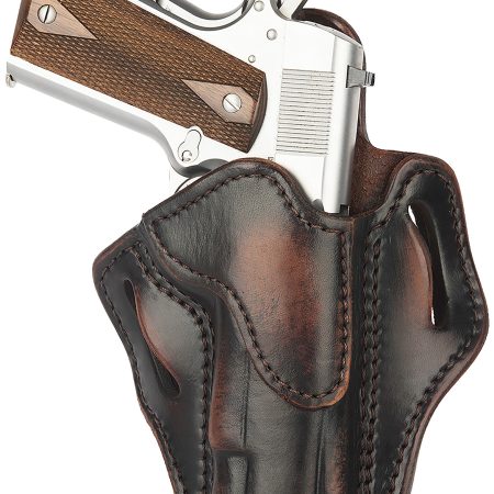 1791 Gunleather ORBH1VTGR BH1 Optic Ready OWB 01 Vintage Leather Belt Slide Fits 4-5" 1911 Right Hand