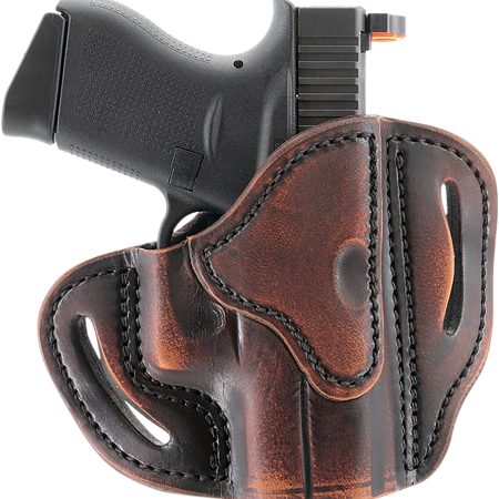 1791 Gunleather ORBHCVTGR BHC Optic Ready OWB Compact Vintage Leather Belt Slide Compatible w/Glock 43/Sig P365 Right Hand