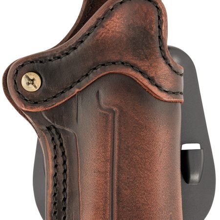 1791 Gunleather ORPDH1VTGR Paddle Holster Optic Ready OWB Size 01 Vintage Leather Paddle Fits 4-5" 1911 Right Hand