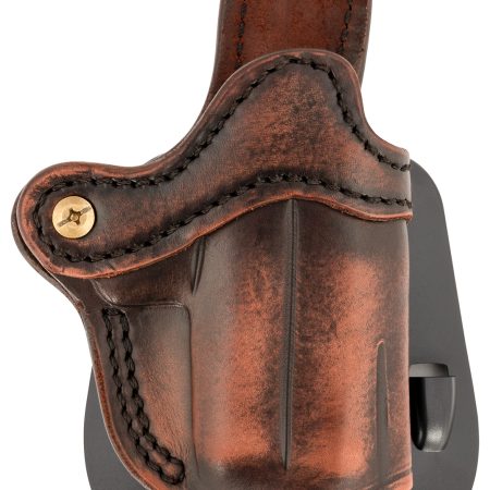1791 Gunleather ORPDHCVTGR Paddle Holster Optic Ready OWB Size Compact Vintage Leather Paddle Fits Glock 43 Fits Sig P365 Fits Taurus GX4 Right Hand