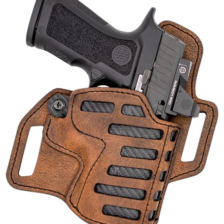 Versacarry C22112 Compound  OWB Size 01 Brown Leather Belt Slide