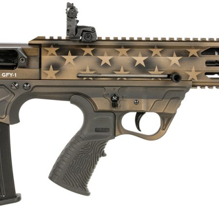 Gforce Arms GFY1USBNZ GFY-1  12 Gauge Semi-Auto 3" 5+1 18.50" Black Threaded Barrel, American Flag Burnt Bronze Aluminum Receiver, Picatinny Rail Bronze Bullpup Polymer Stock, Polymer Grip