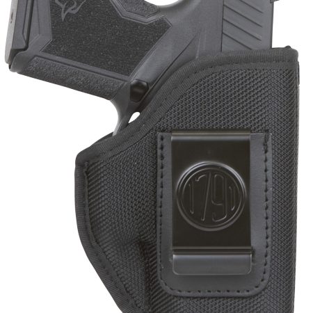 1791 Gunleather PNIWB1BLKR Premium Nylon  IWB Size 01 Black Ballistic Nylon Belt Clip Right Hand