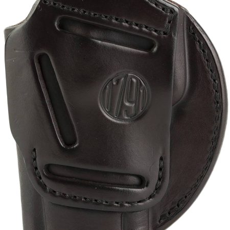 1791 Gunleather 3WH6SBRA 3-Way  IWB/OWB Size 06 Signature Brown Leather Belt Loop Fits Beretta 92 Fits Walther PPQ Fits Sig P320 Ambidextrous Hand