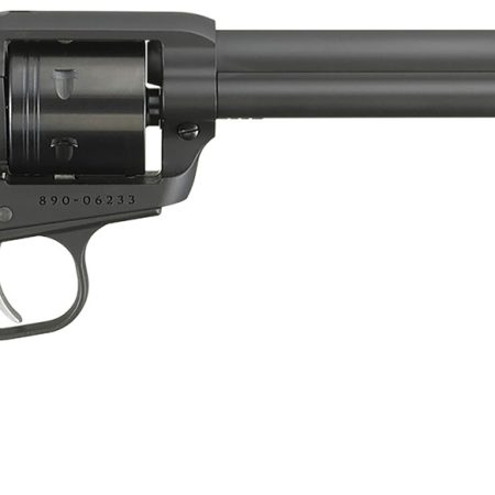 Ruger 2043 Wrangler  22 LR 6 Shot 7.50" Black Cerakote Steel Barrel, Black Cerakote Aluminum Frame, Black Cylinder, Black Checkered Polymer Grip, Transfer Bar Safety, Exposed Hammer