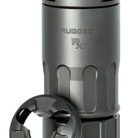 Rugged Suppressors RX001 RX Blast Diverter/Brake Black Nitride Stainless Steel, Dual Taper Locking System Adapter, Muzzle Caps Included