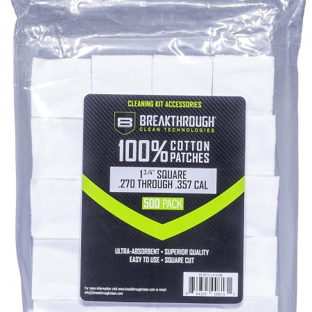 Breakthrough Clean BTCPS134500 Square Patches 270/357 Cal 1.75" 500 pieces