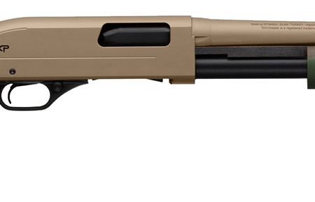 Winchester Repeating Arms  SXP Defender 20 Gauge 3" 5+1 (2.75") 18" Barrel, FDE Drilled & Tapped Rec, Woodland Camo Textured Stock, Tactical  Ribbed Forearm, Inflex Recoil Pad