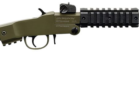 Chiappa Firearms 500266 Little Badger  22 LR 1rd, 16.50" OD Green Metal Finish & Underfolding Stock, Adjustable Sights, Right Hand