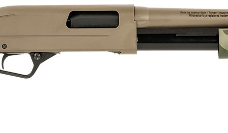 Winchester Repeating Arms 512435395 SXP Defender 12 Gauge 3" 5+1 (2.75") 18" Barrel, FDE Drilled & Tapped Rec, Woodland Camo Textured Stock, Tactical  Ribbed Forearm, Inflex Recoil Pad