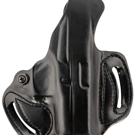 DeSantis Gunhide 085BA8BZ0 Thumb Break Mini Slide OWB Black Leather Belt Slide Fits Glock 43/43x/48 Belt 1.75" Wide Right Hand