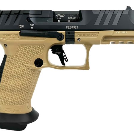 Walther Arms 2877520 PDP Compact Pro SD 9mm Luger 15+1 4.60" Threaded Barrel, Black Optic Cut/Serrated Slide, FDE Polymer Frame with Pic. Rail, Performance Duty Textured Polymer Grip, Flared Magwell
