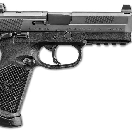 FN 66101633 FNX Tactical Bundle 45 ACP 10+1 5.30" Black Steel Threaded Barrel, Black Serrated Stainless Steel Slide, Black Polymer Frame w/Picatinny Rail, Ambidextrous, 5 Magazines