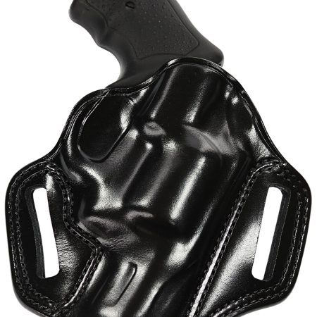 Galco CM270B Combat Master  OWB Black Leather Belt Slide Fits Browning Hi-Power/Springfield SA-35/Girsan MC P35/Match Right Hand