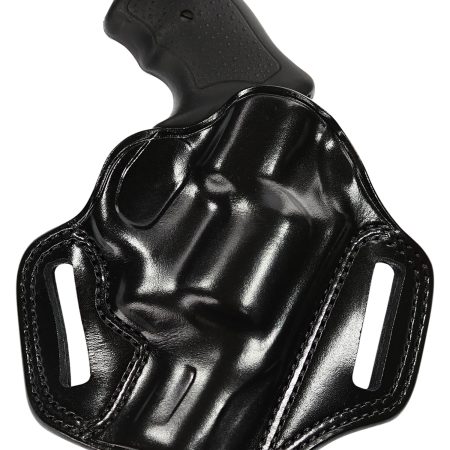 Galco CM880B Combat Master  OWB Black Leather Belt Slide Fits Springfield XDM 4.5" Right Hand