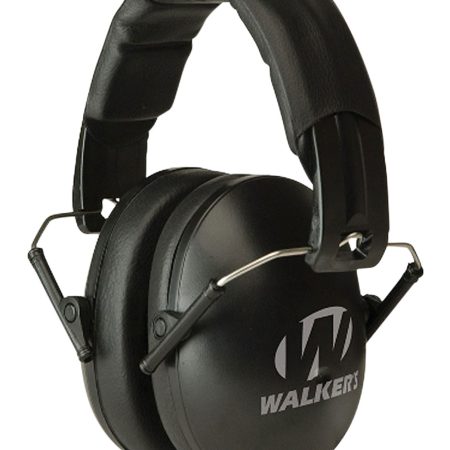 Walker's GWPYWFM2BLK Folding Muff  23 dB Over the Head Black Polymer Fits Youth/Women